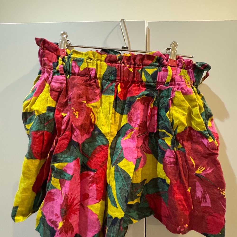 Zara Basic Colorful Ruffle Shorts